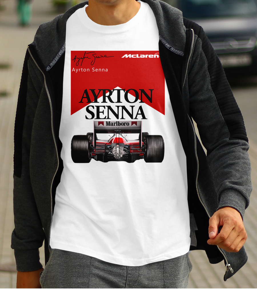 Ayrton Senna McLaren Marlboro Racing Team T-Shirt