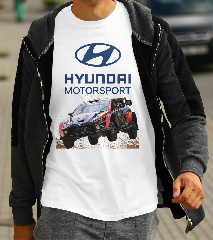 Hyundai Motorsport Neuville Rally Car Team T-Shirt