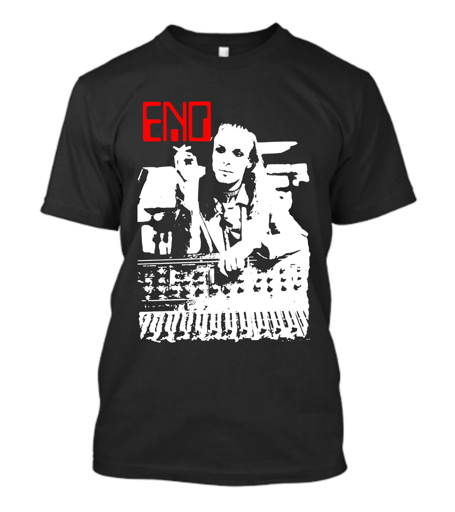 ENO Red Text Minimalist T-Shirt