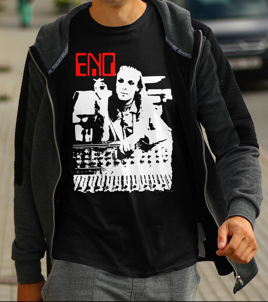 ENO Red Text Minimalist T-Shirt