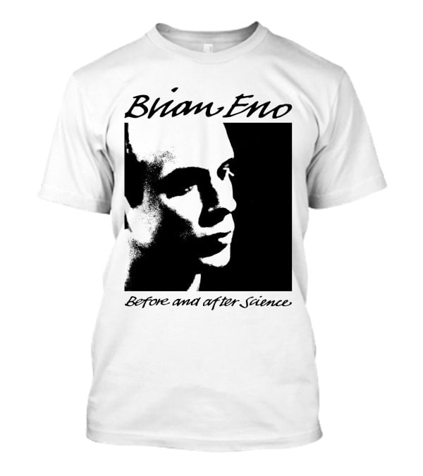 Brian Eno Before And After Science Album Face Black And White Profile T-Shirt