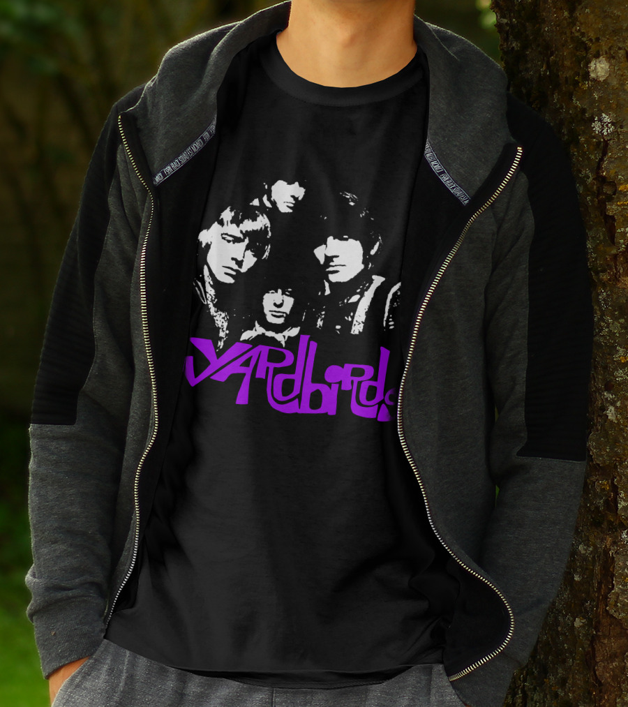 Yardbirds Psychedelic Text T-Shirt