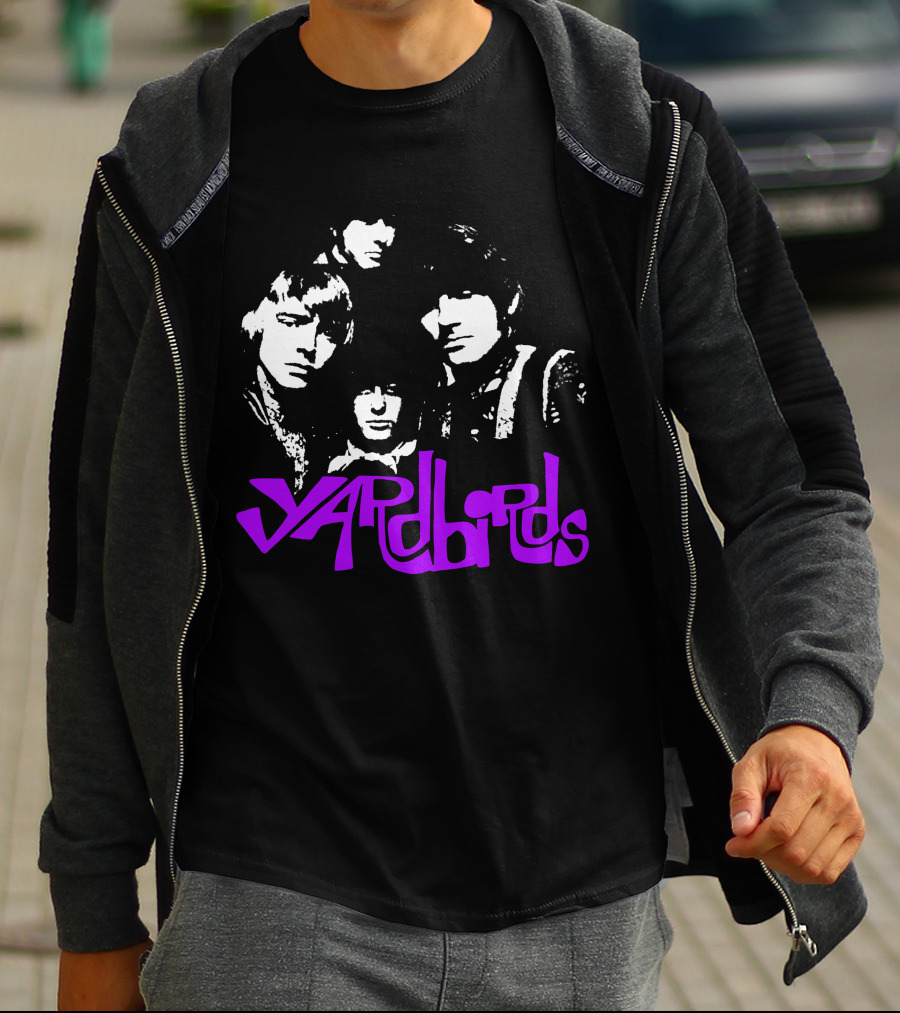 Yardbirds Psychedelic Text T-Shirt