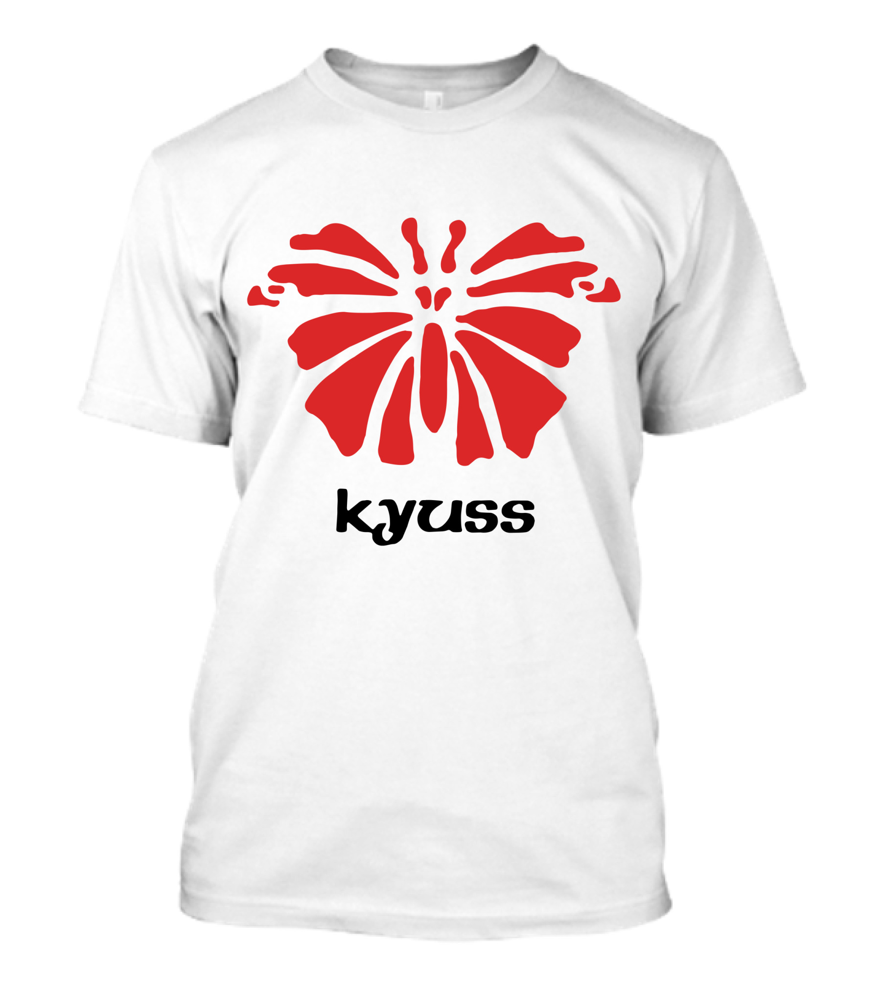 Kyuss Vintage Logo Red Flower T-Shirt