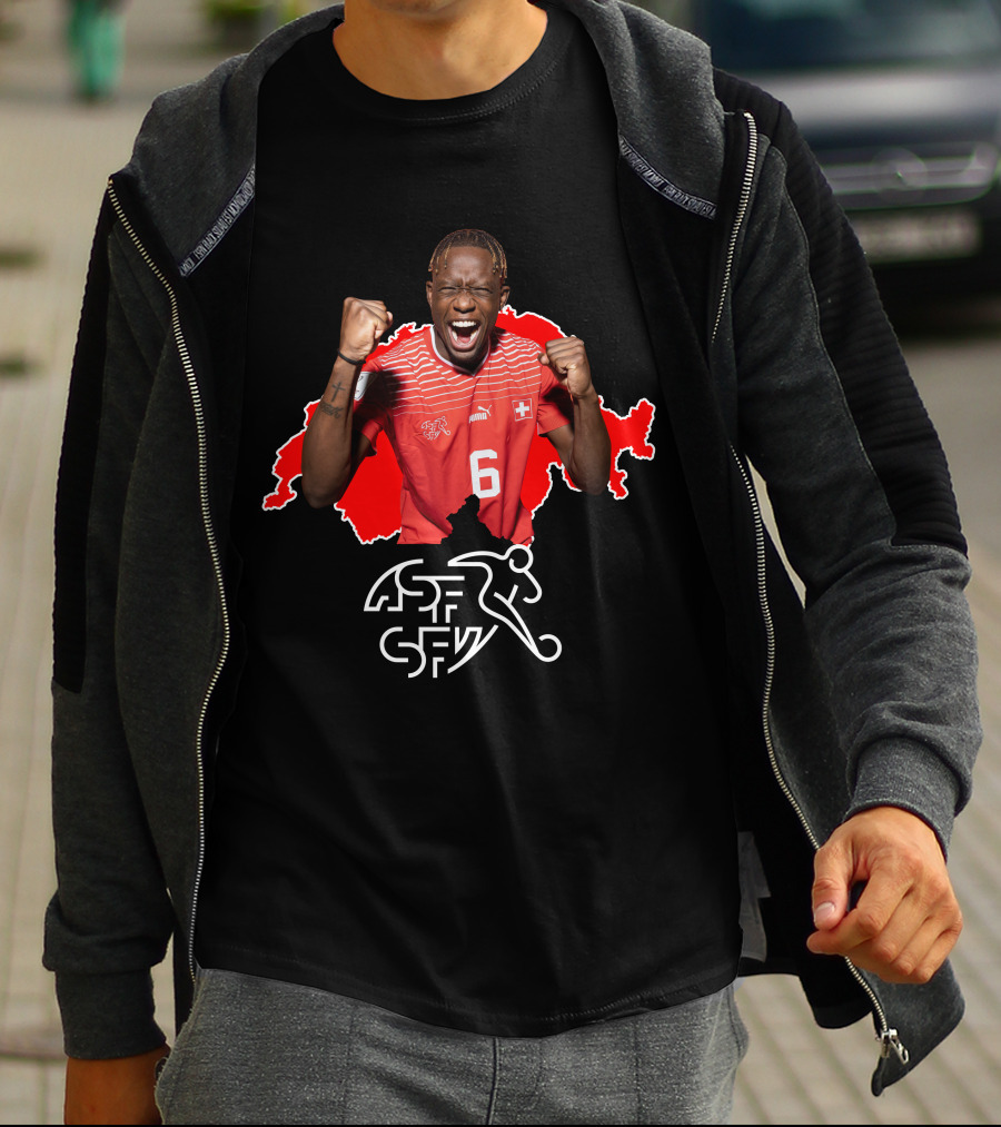Denis Zakaria Switzerland Football Jersey Number 6 T-Shirt