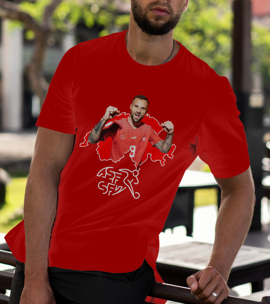Haris Seferovic Switzerland Football Jersey Number 9 T-Shirt
