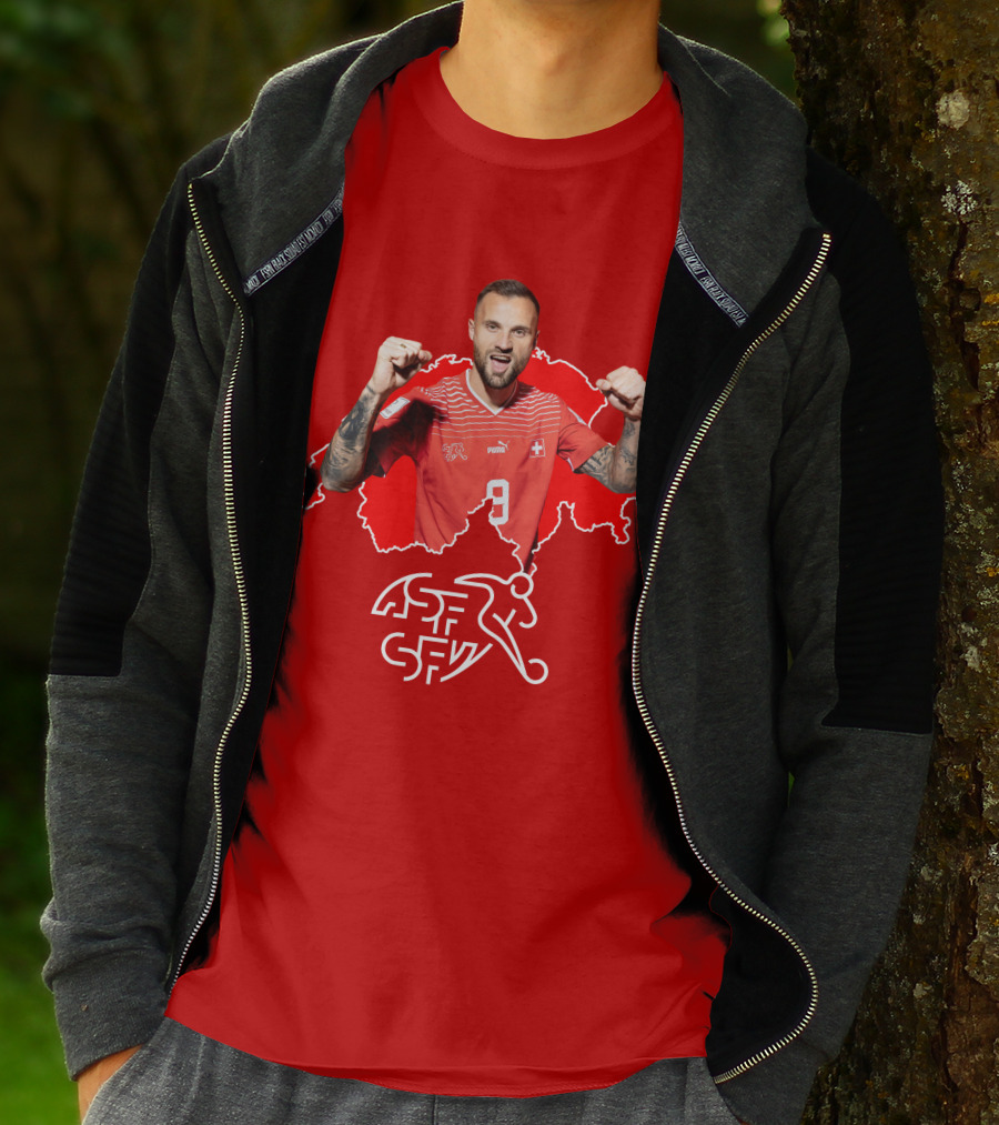Haris Seferovic Switzerland Football Jersey Number 9 T-Shirt
