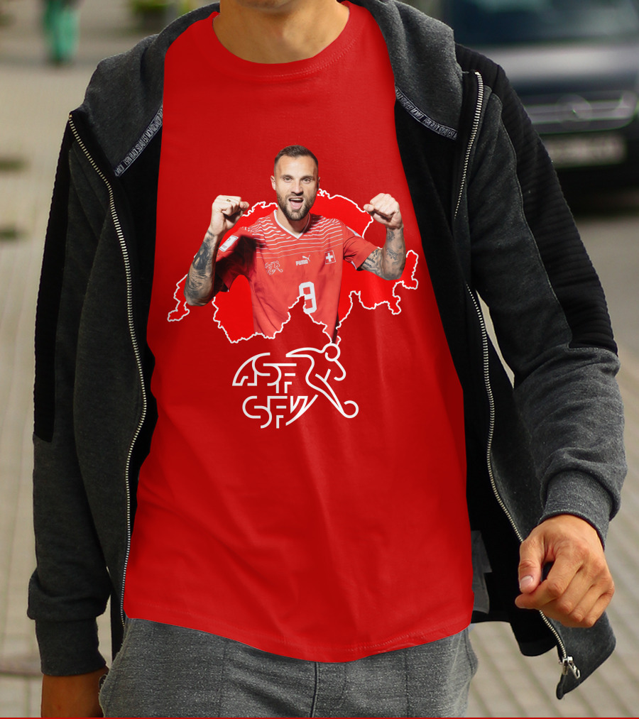 Haris Seferovic Switzerland Football Jersey Number 9 T-Shirt