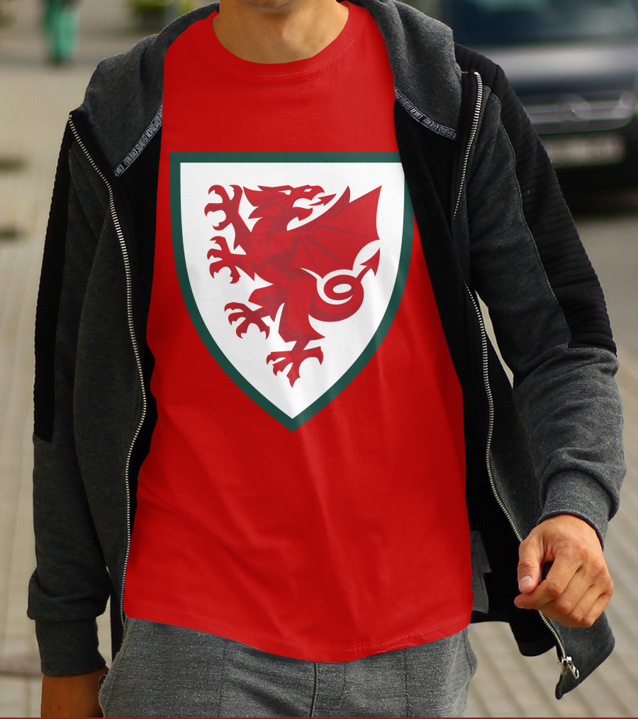 Gareth Bale Welsh Red Dragon Emblem T-Shirt