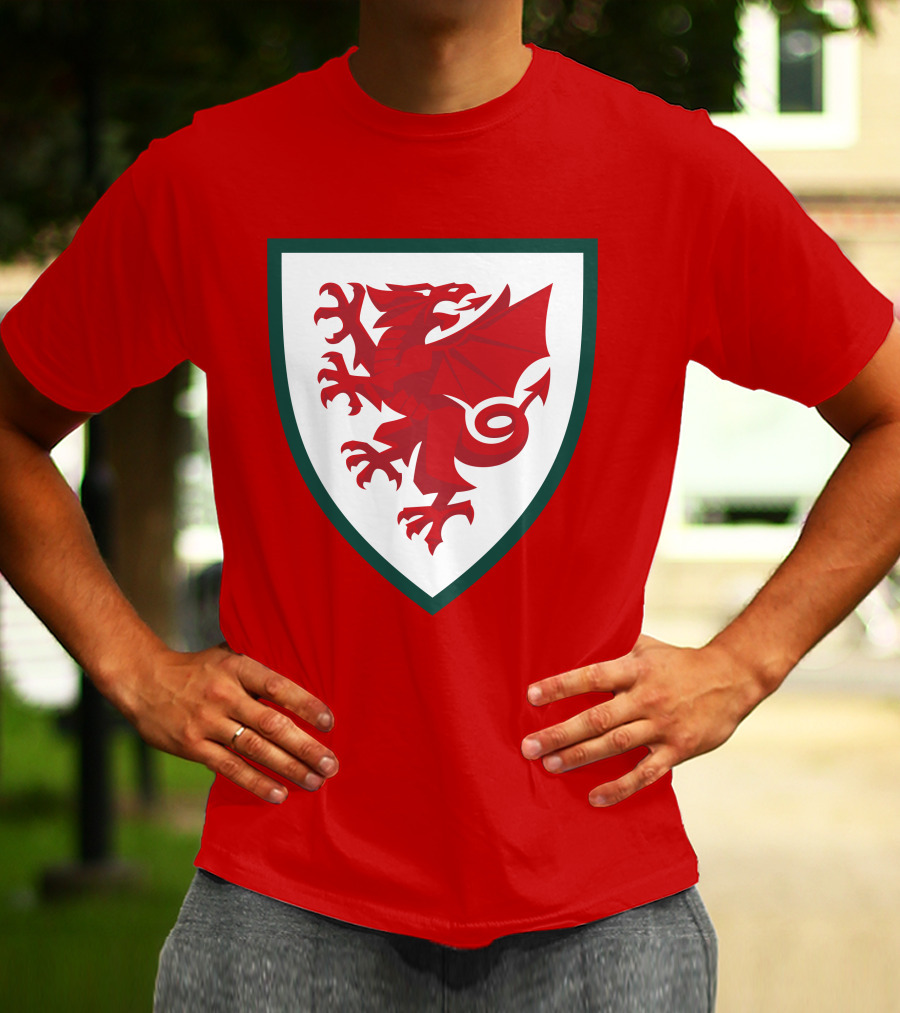 Gareth Bale Welsh Red Dragon Emblem T-Shirt