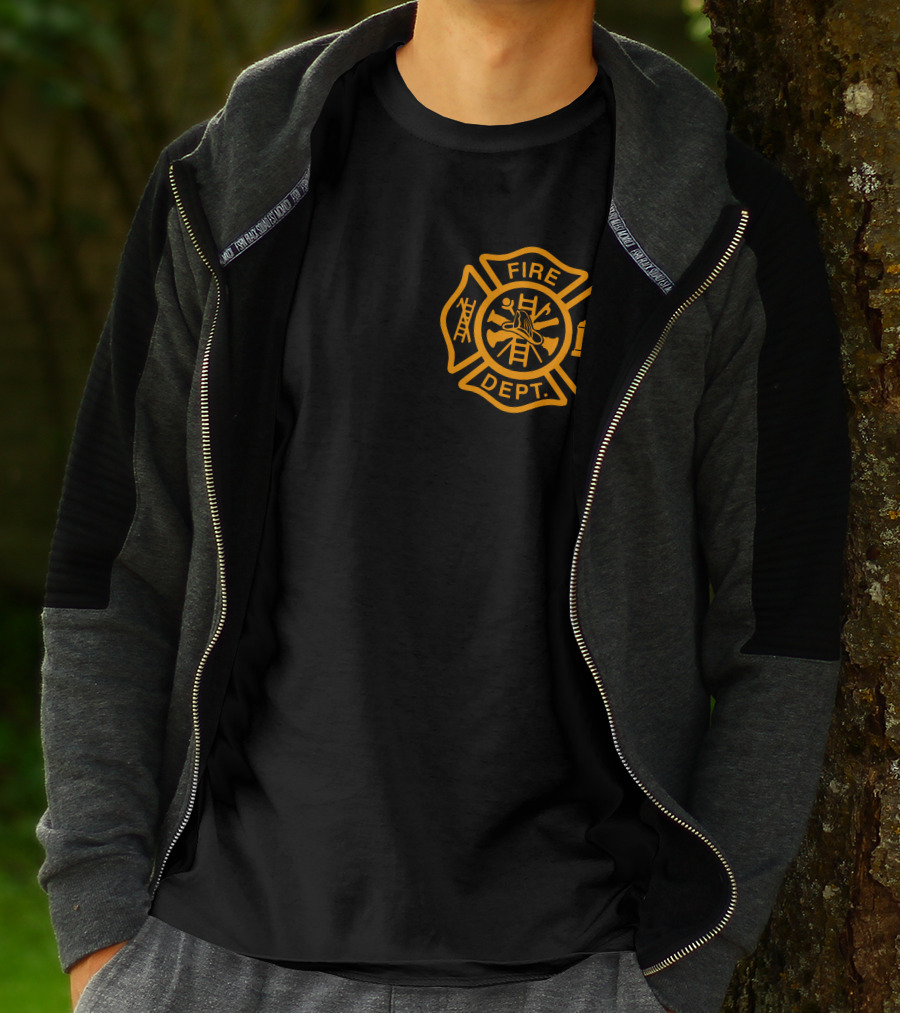 PENNSYLVANIA FIREFIGHTER FIRE DEPT Maltese Cross Emblem T-Shirt