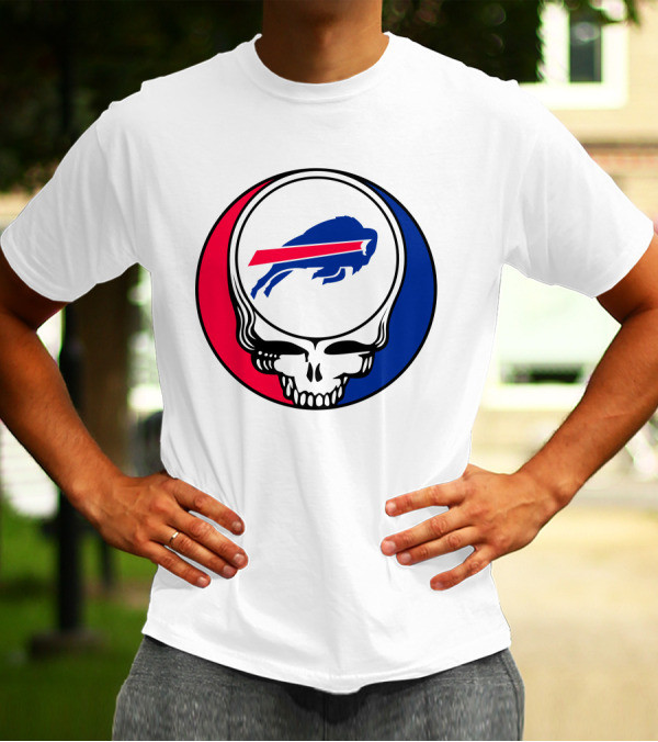 Buffalo Bills Grateful Dead Skull Circle T-Shirt