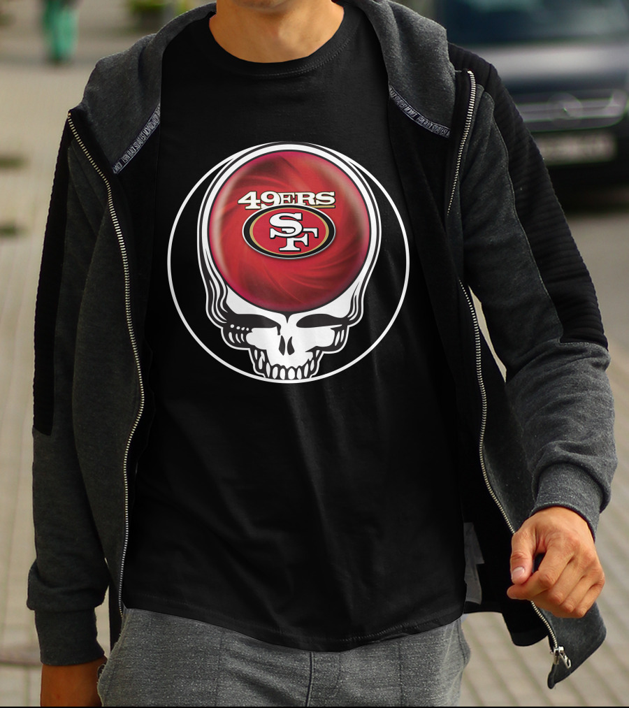 49ers Grateful Dead Skull Icon Collaboration T-Shirt