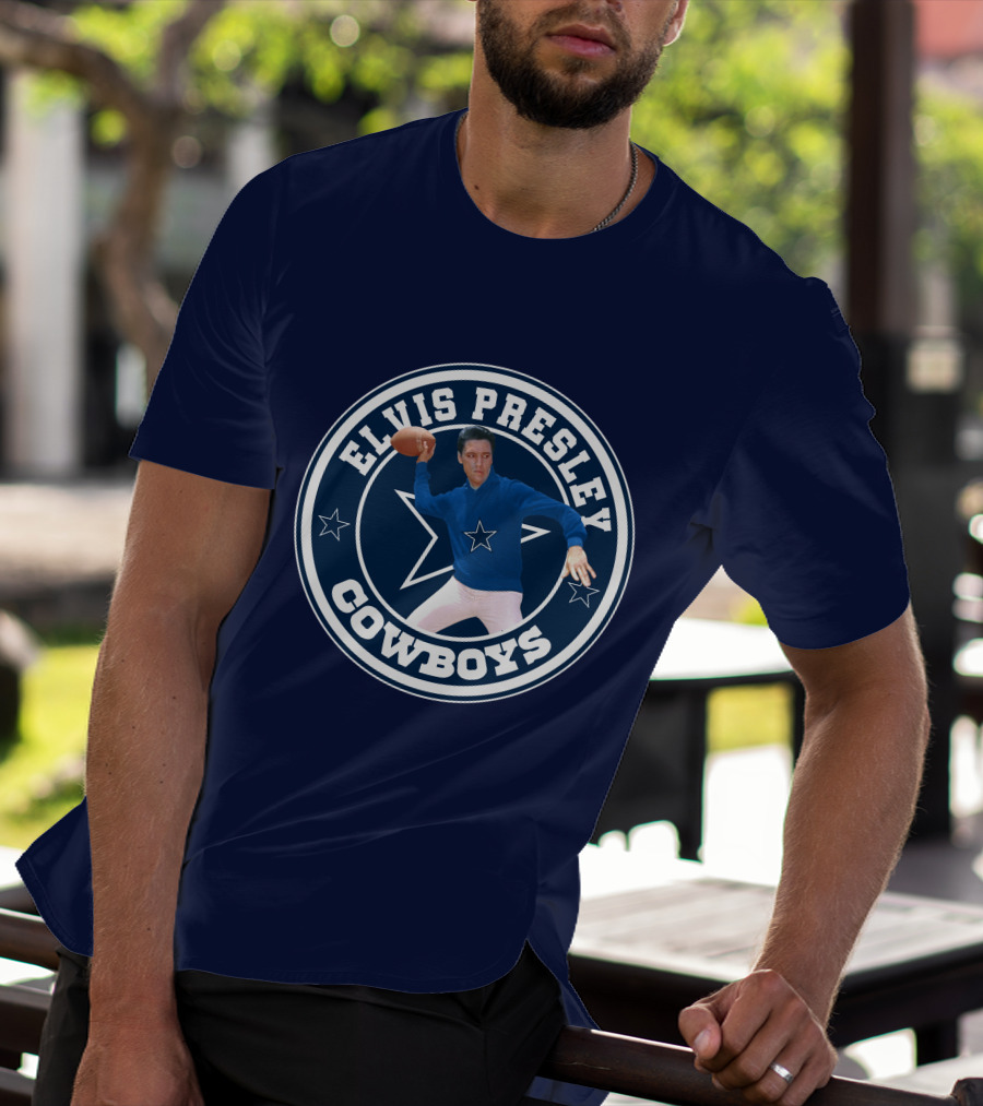 Elvis Presley Cowboys Football Star T-Shirt