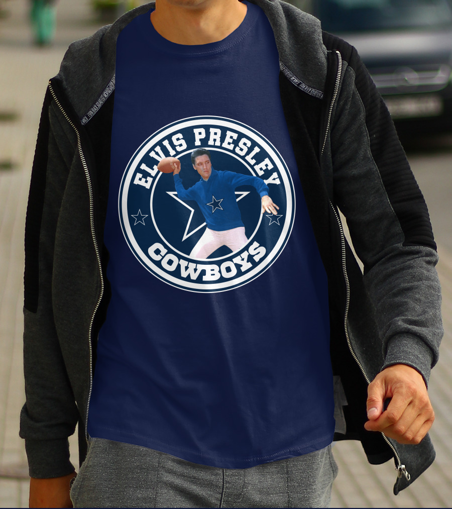 Elvis Presley Cowboys Football Star T-Shirt