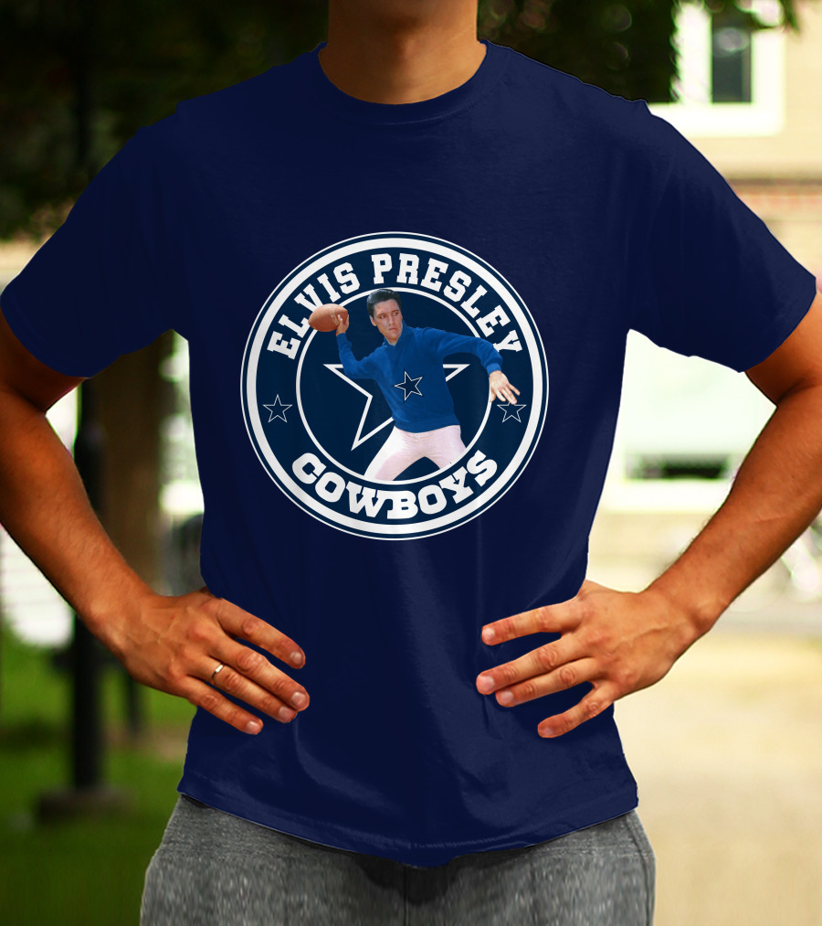 Elvis Presley Cowboys Football Star T-Shirt