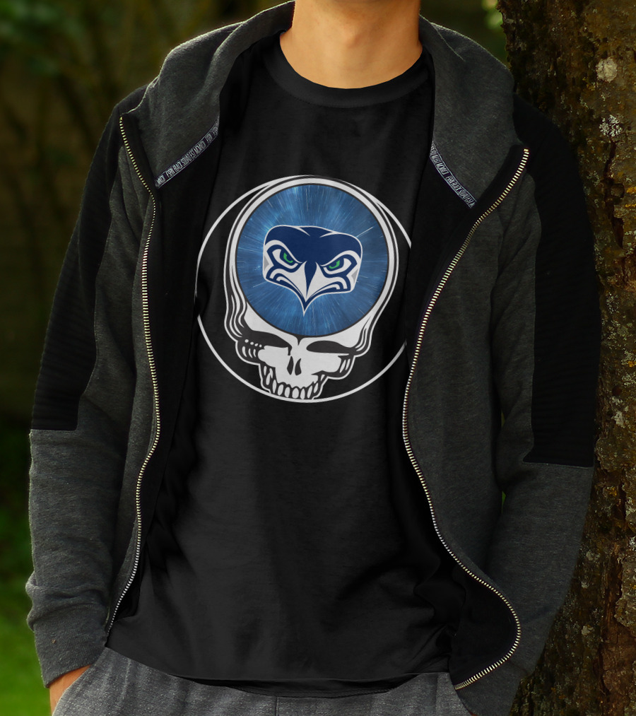 Seattle Seahawks Skull T-Shirt