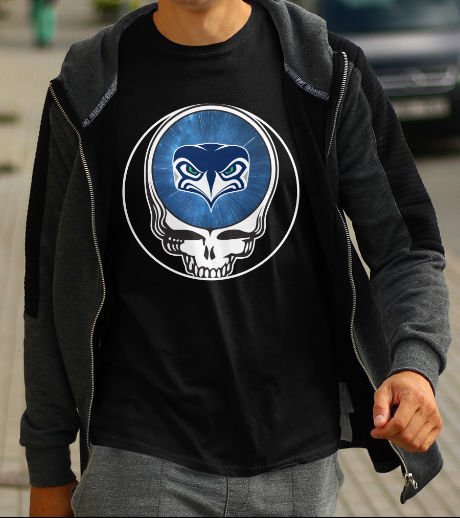Seattle Seahawks Skull T-Shirt