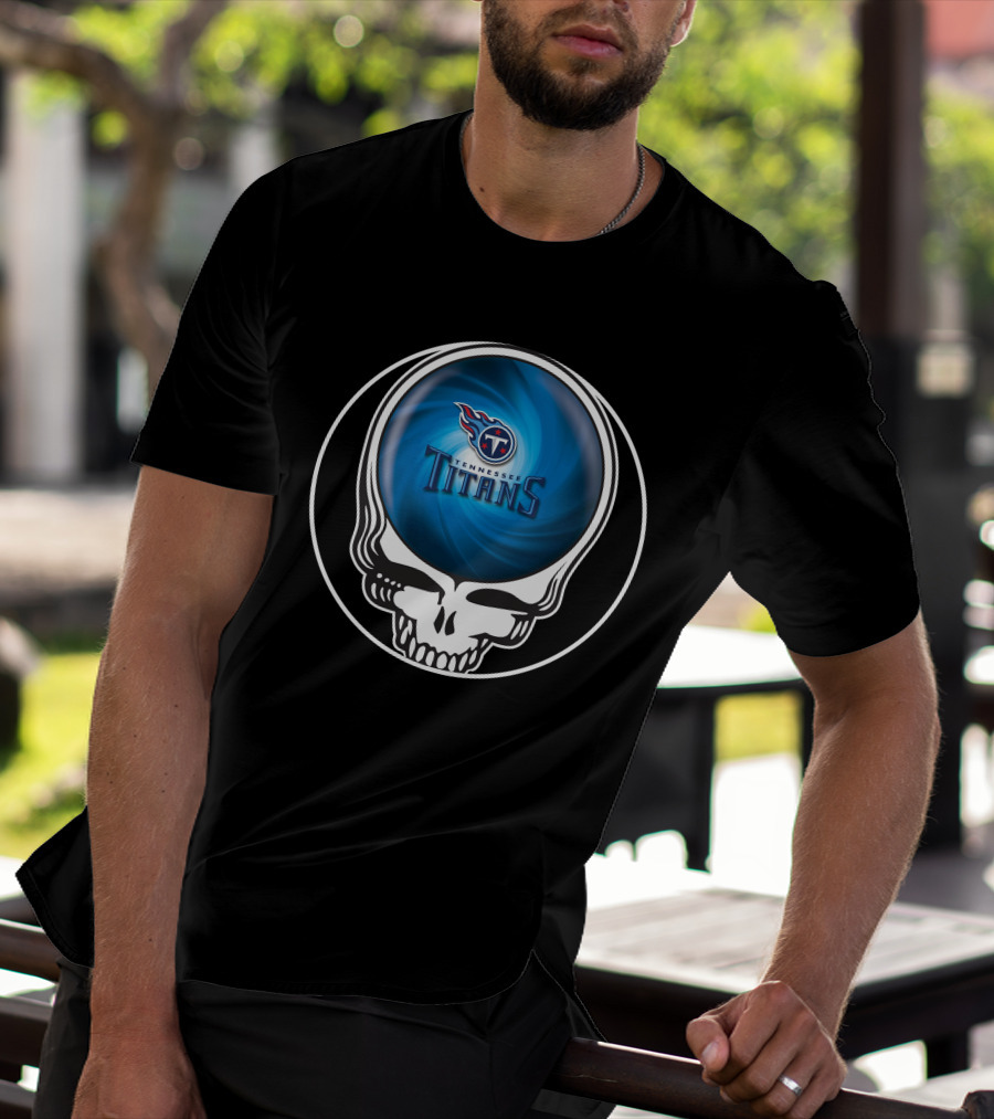 Tennessee Titans Skull Swirl T-Shirt