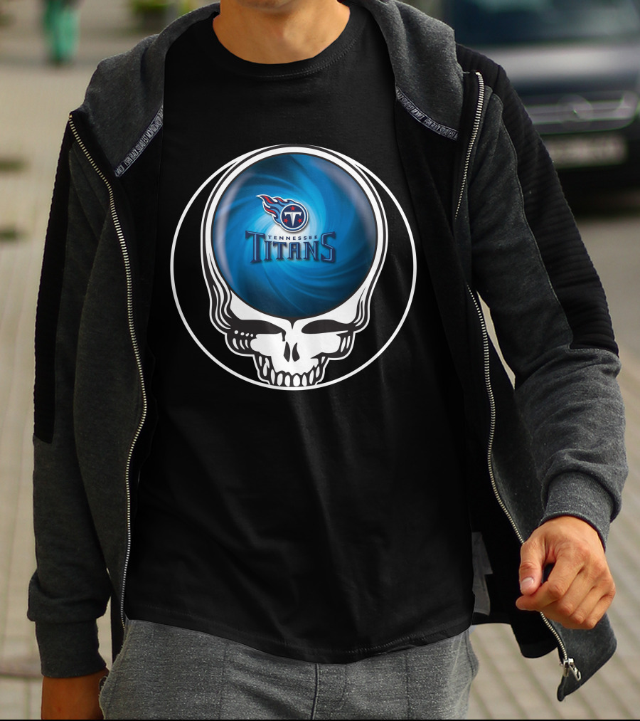 Tennessee Titans Skull Swirl T-Shirt