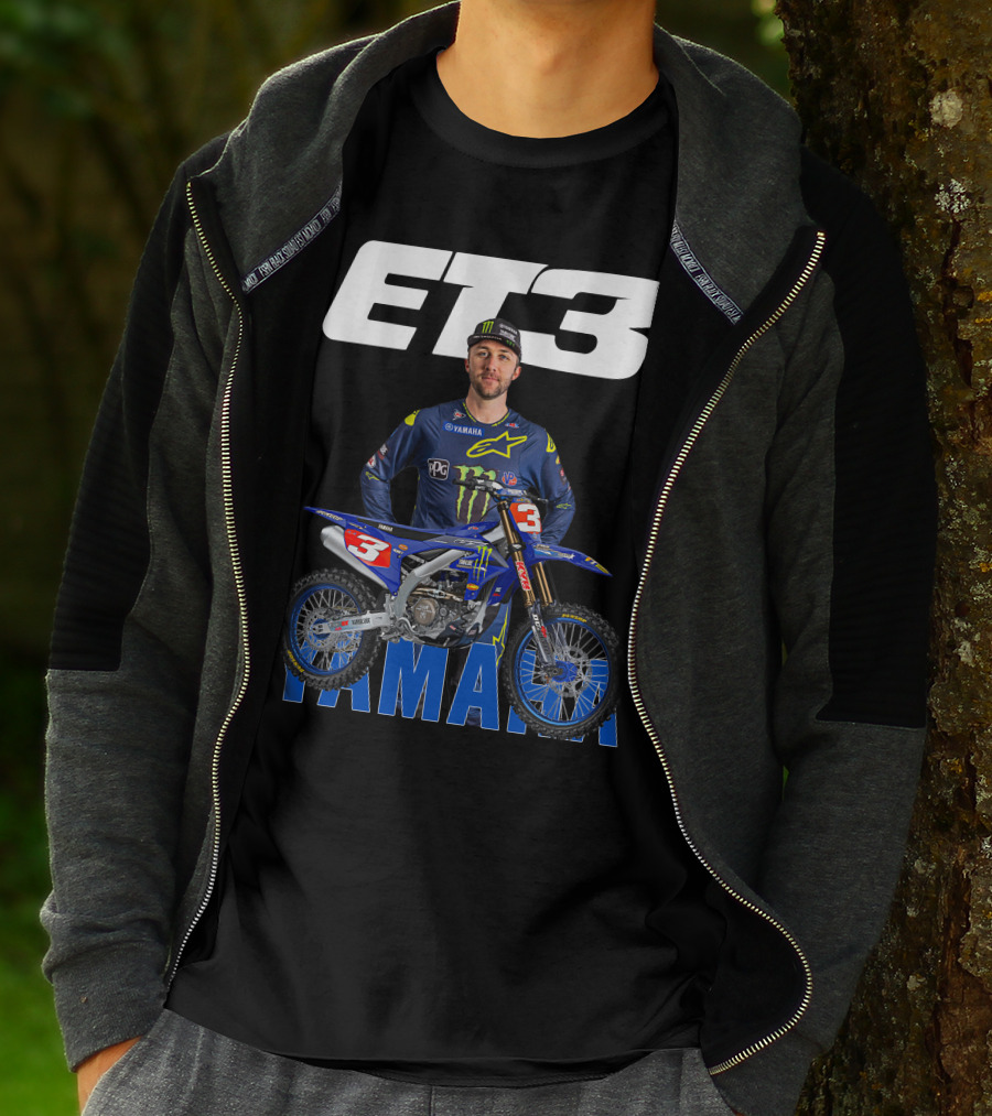 Eli Tomac 3 Yamaha Monster Energy Racing Motocross T-Shirt