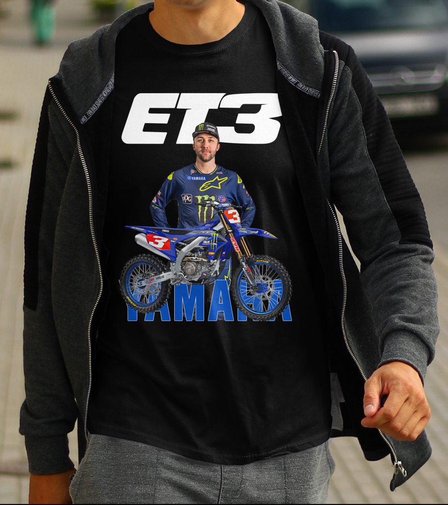 Eli Tomac 3 Yamaha Monster Energy Racing Motocross T-Shirt