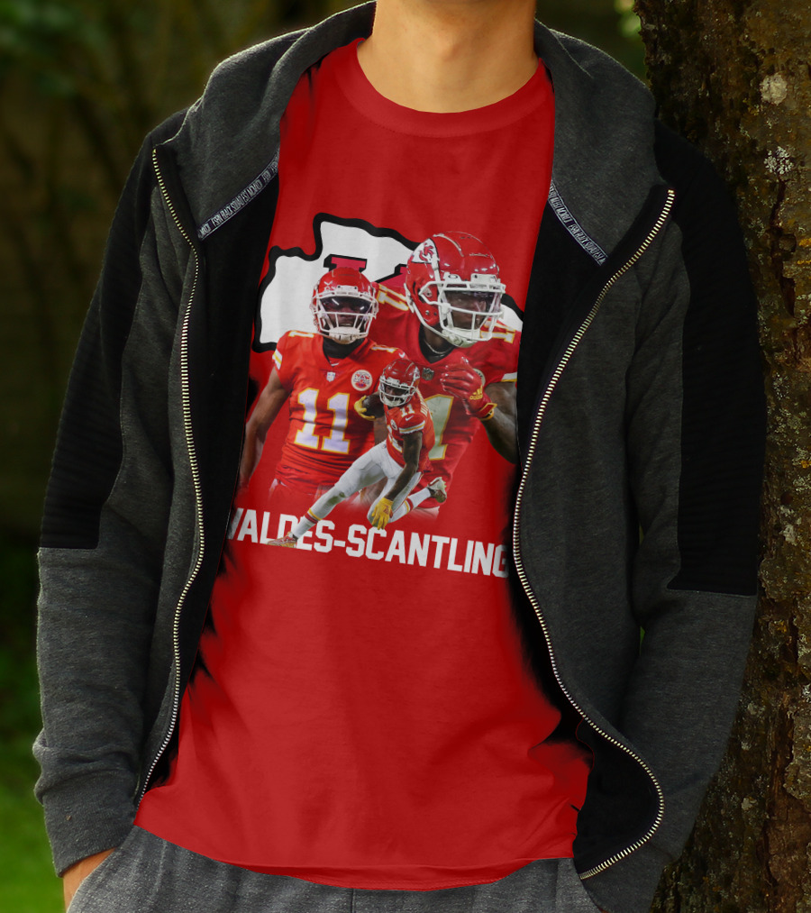 MVS11 Kansas City Football Wide Receiver Red Jersey Chiefs Player T-Shirt