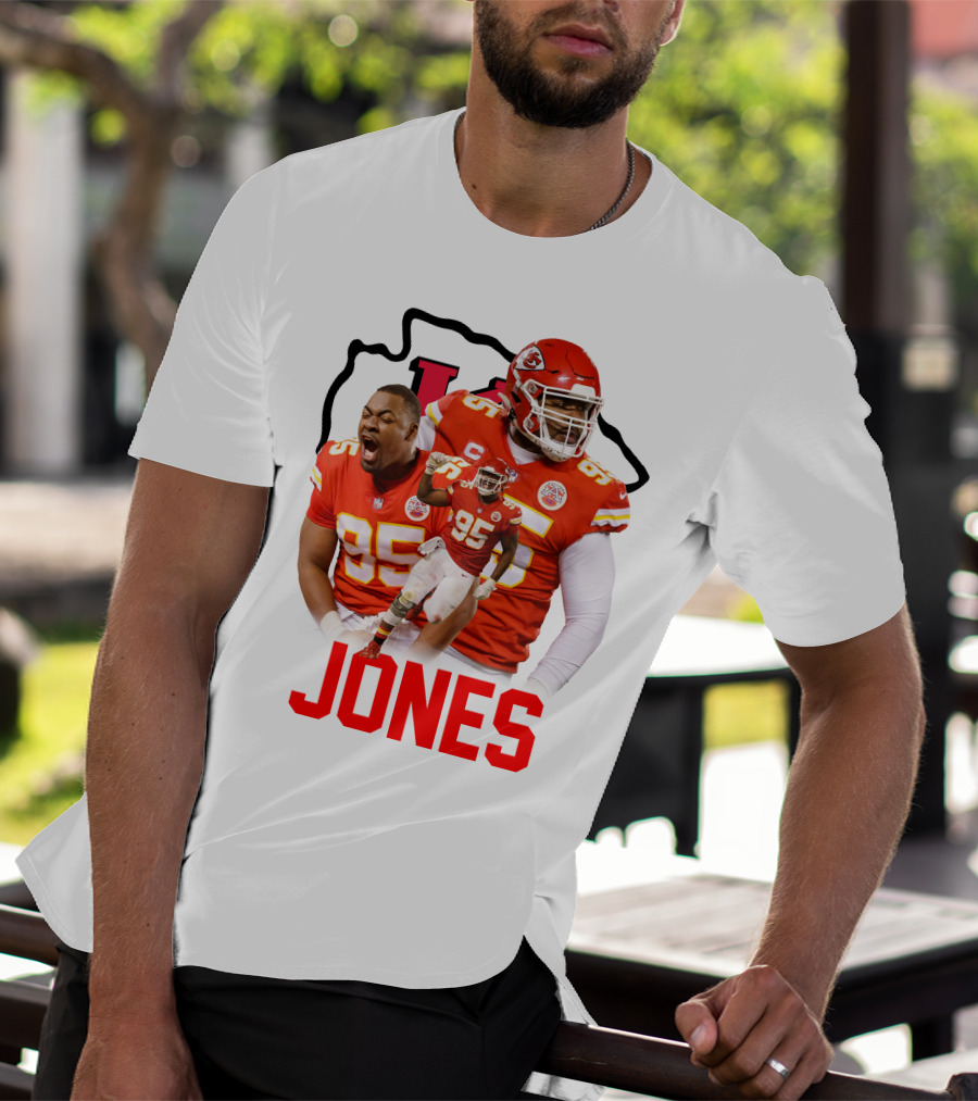 Jones 95 Kansas City Chiefs Football T-Shirt