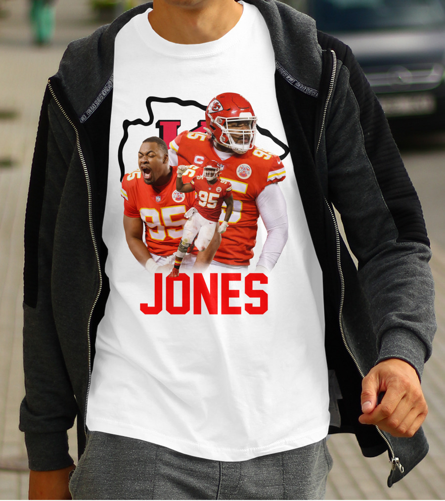 Jones 95 Kansas City Chiefs Football T-Shirt