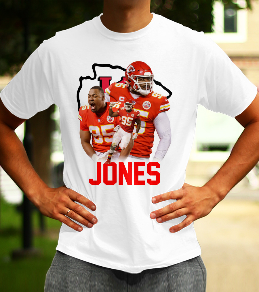Jones 95 Kansas City Chiefs Football T-Shirt