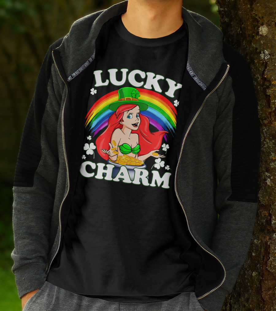 LUCKY CHARM Rainbow Ariel Gold Coins T-Shirt