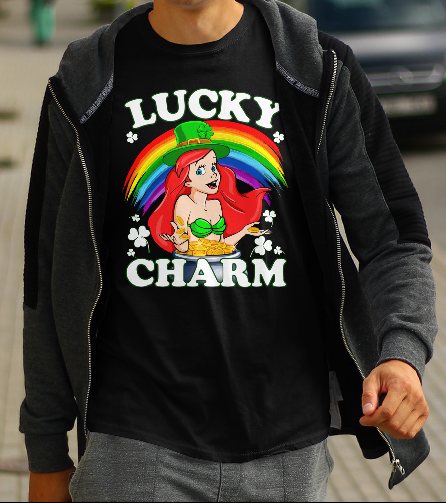 LUCKY CHARM Rainbow Ariel Gold Coins T-Shirt