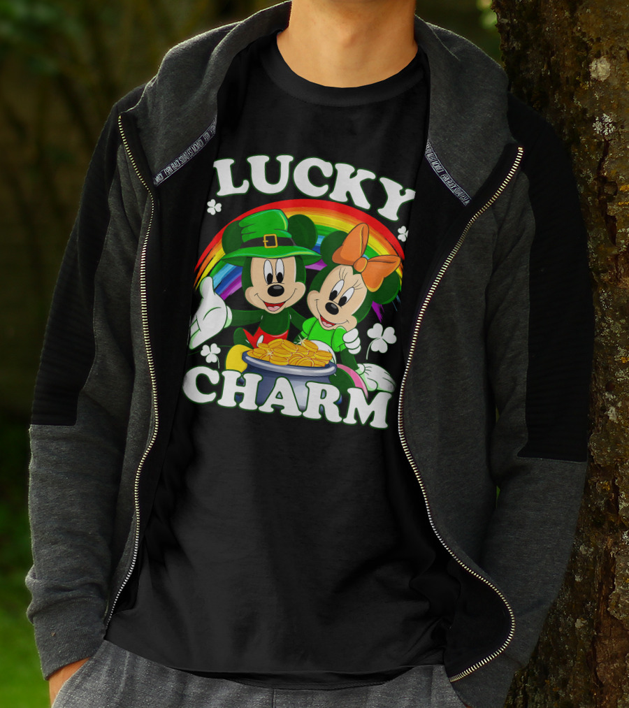 LUCKY CHARM Mickey And Minnie T-Shirt