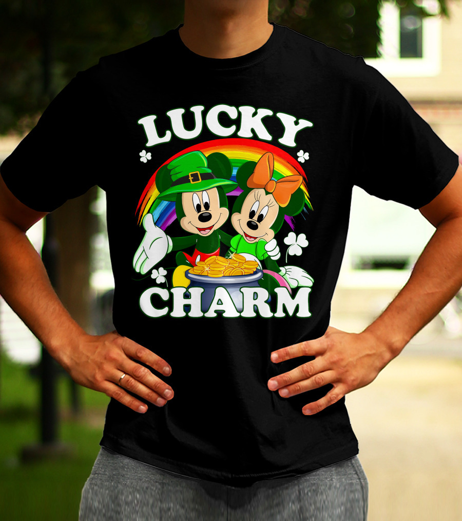 LUCKY CHARM Mickey And Minnie T-Shirt