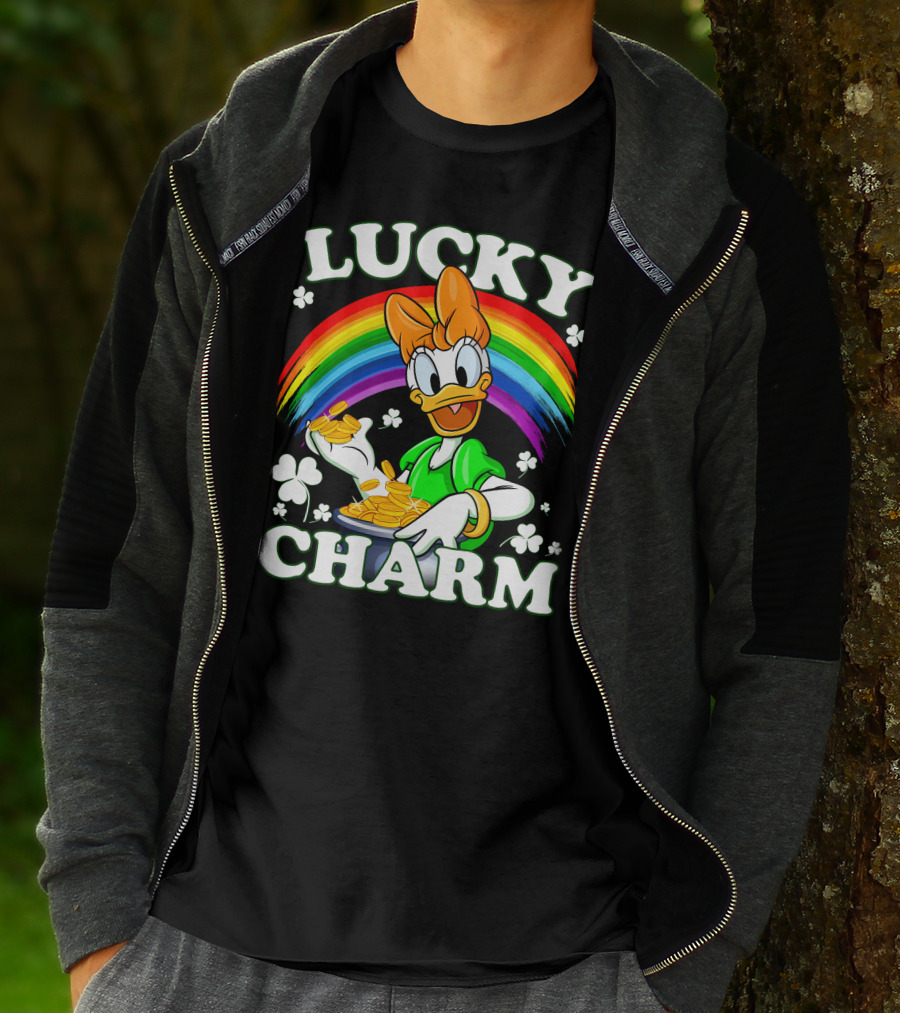 Lucky Charm Daisy Duck Rainbow Coins T-Shirt
