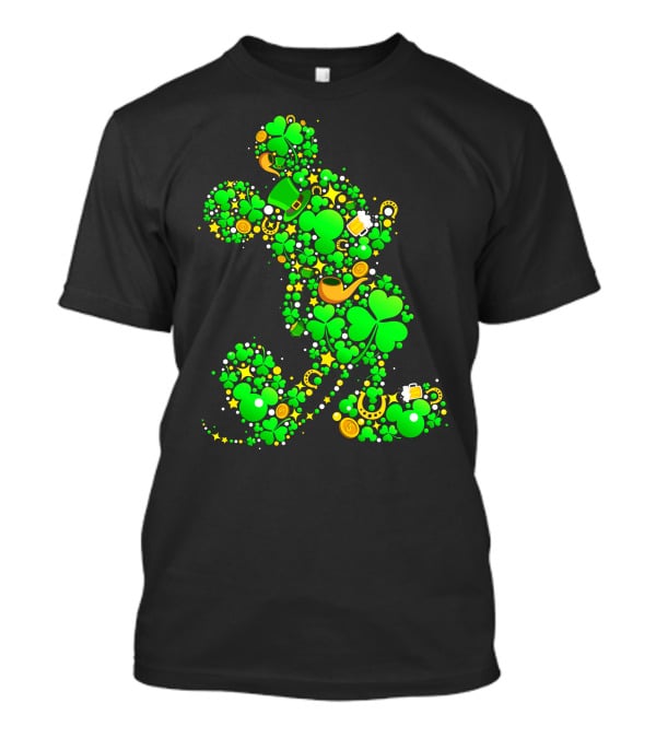 Mickey Mouse Shamrock Luck St. Patrick's Day 2019 T-Shirt