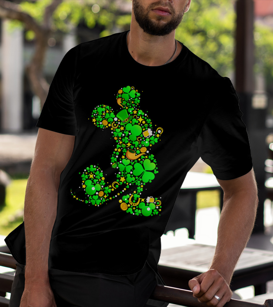 Mickey Mouse Shamrock Luck St. Patrick's Day 2019 T-Shirt