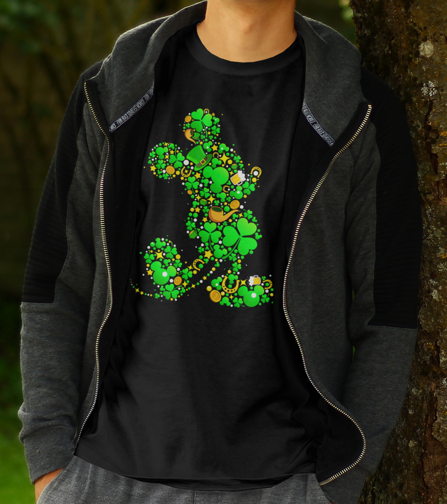 Mickey Mouse Shamrock Luck St. Patrick's Day 2019 T-Shirt
