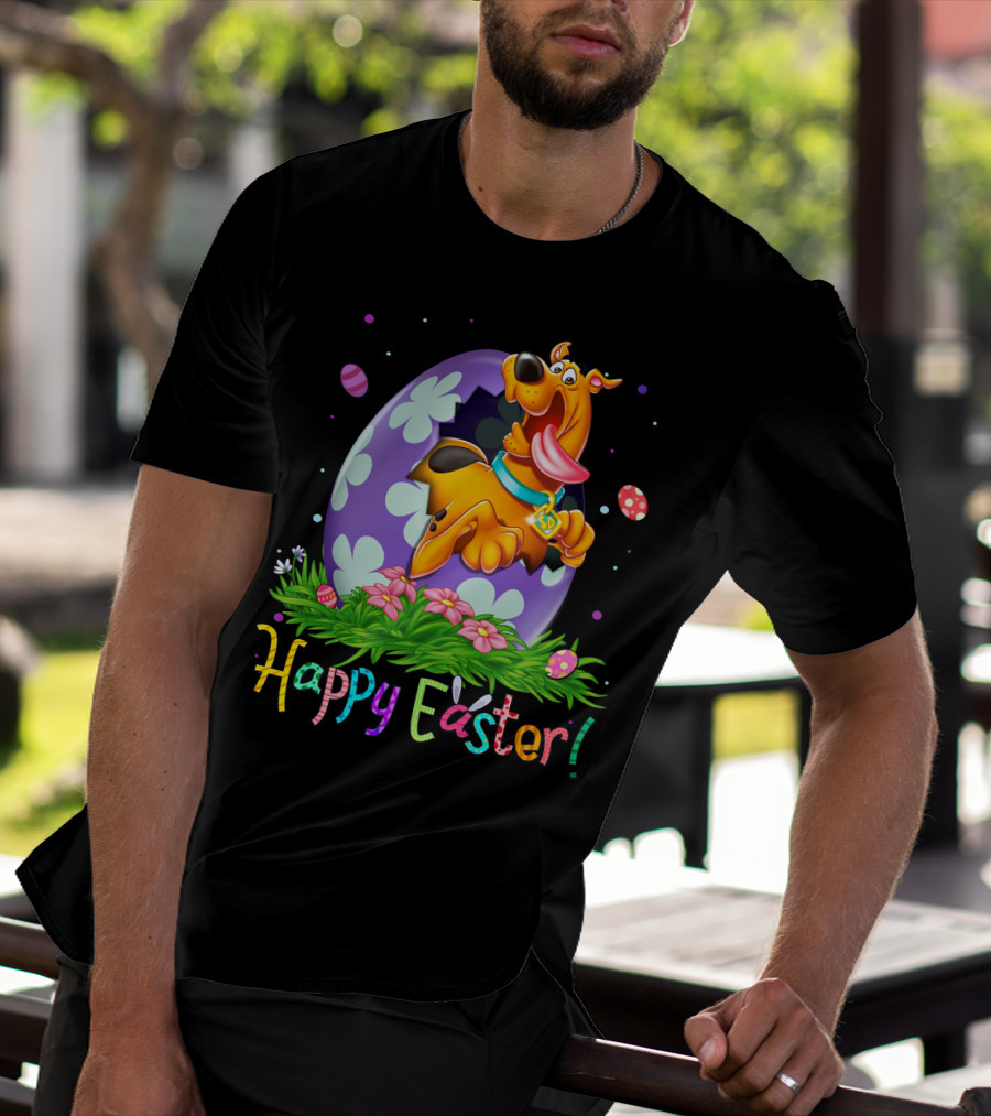 Scooby Doo Happy Easter Egg Flowers T-Shirt