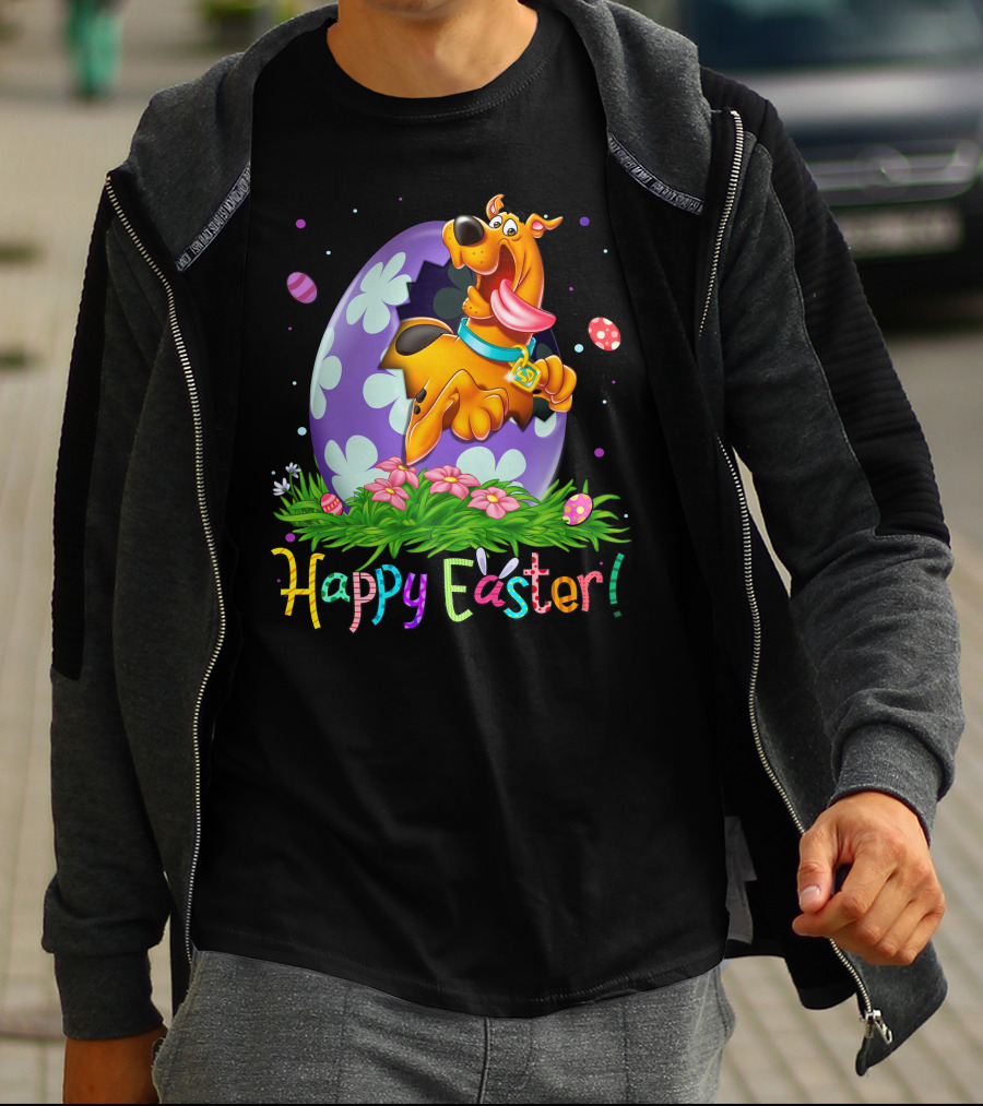 Scooby Doo Happy Easter Egg Flowers T-Shirt