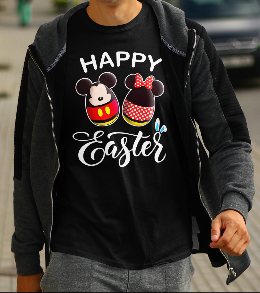 Happy Easter Mickey Minnie Eggs T-Shirt
