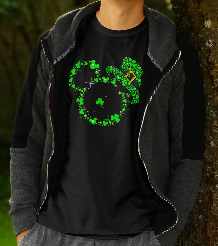 Mickey Patrick's Day Leprechaun Hat Shamrock Magic T-Shirt