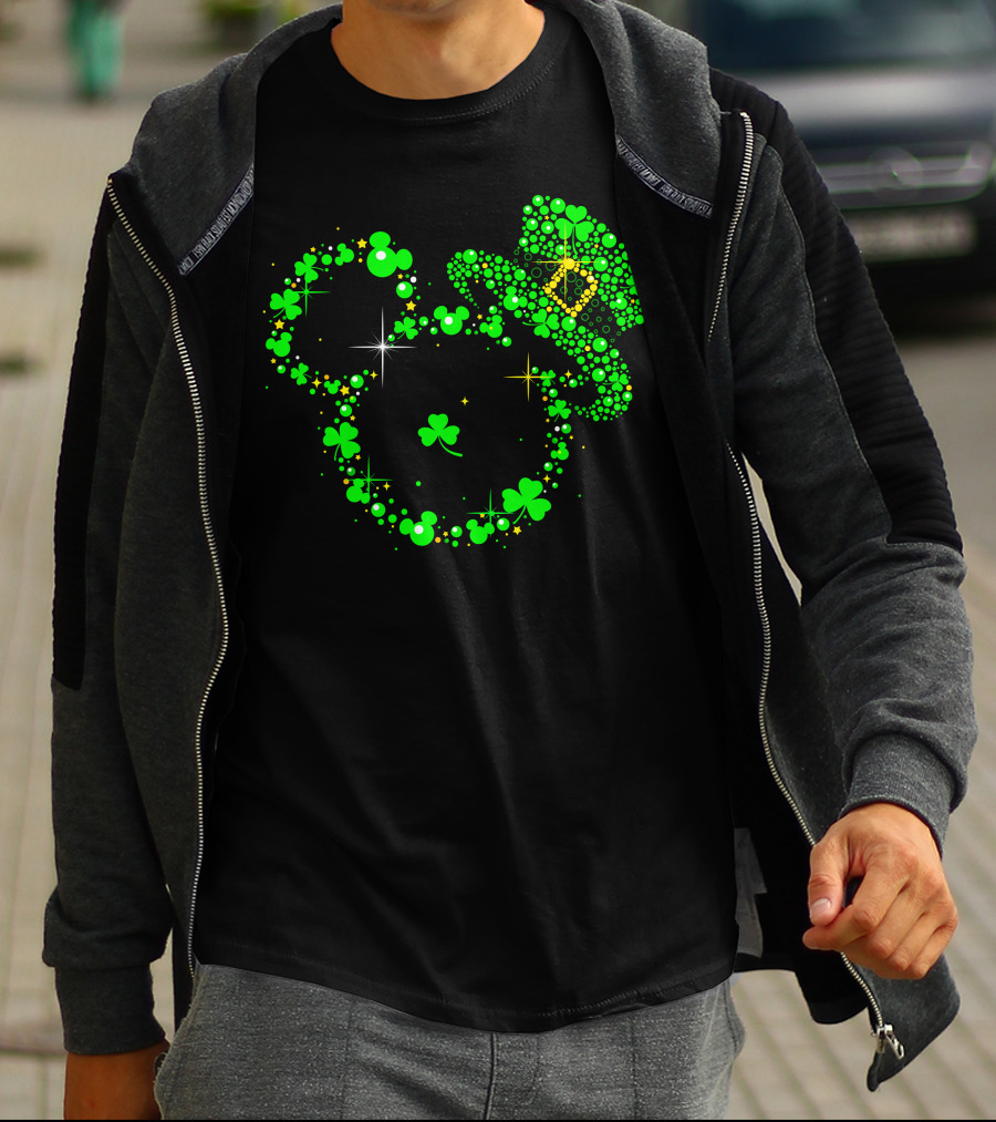 Mickey Patrick's Day Leprechaun Hat Shamrock Magic T-Shirt
