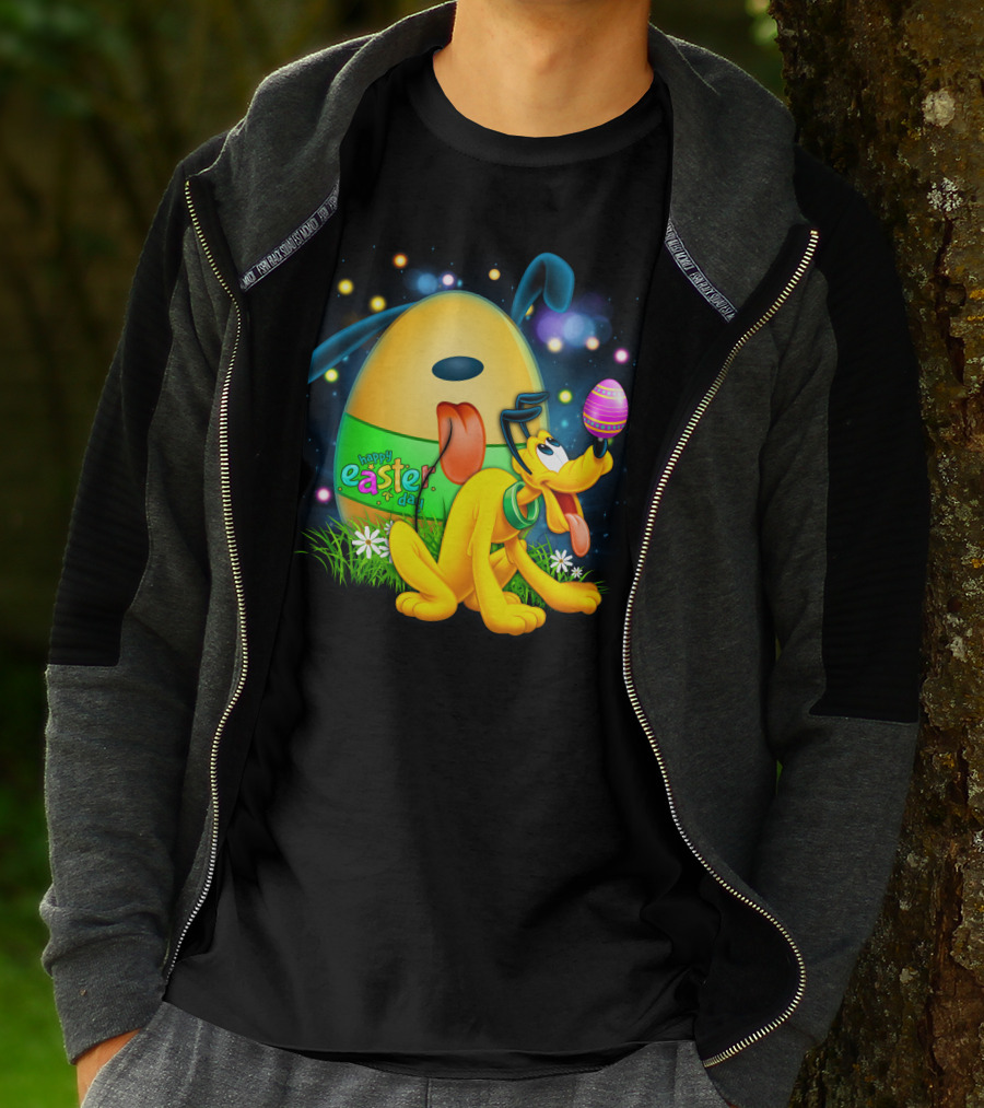 Pluto Happy Easter Egg Balancing T-Shirt