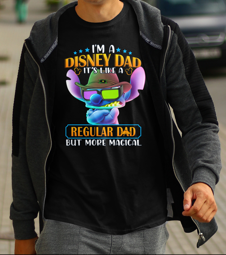 I'm A Disney Dad It's Like A Regular Dad But More Magical Stitch T-Shirt