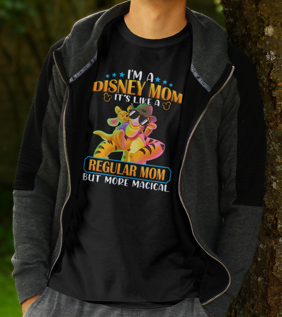 I'm A Disney Mom It's Like A Regular Mom But More Magical Tigger Piglet T-Shirt