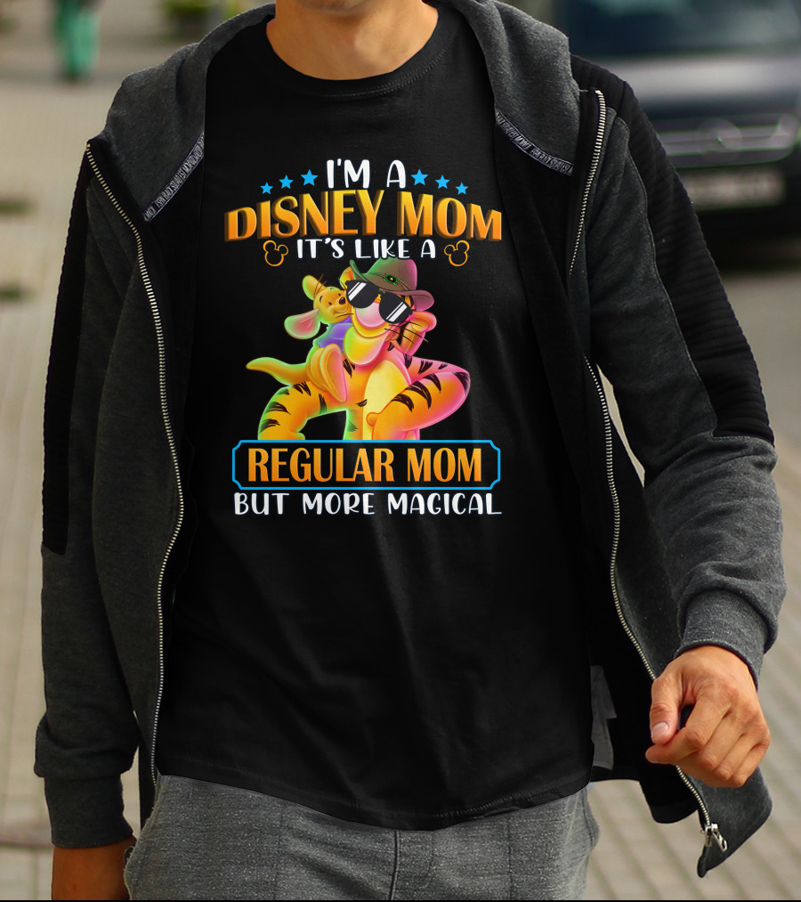 I'm A Disney Mom It's Like A Regular Mom But More Magical Tigger Piglet T-Shirt