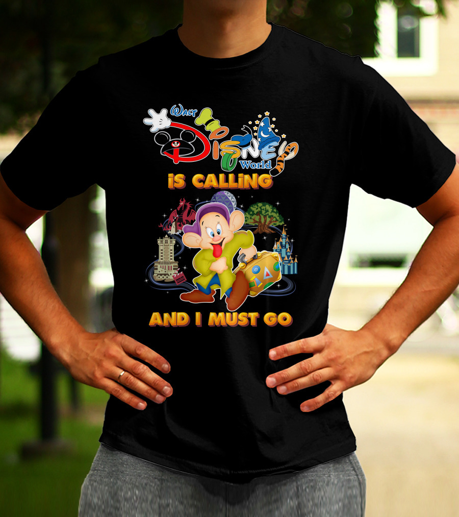 Walt Disney World Is Calling And I Must Go Dopey T-Shirt