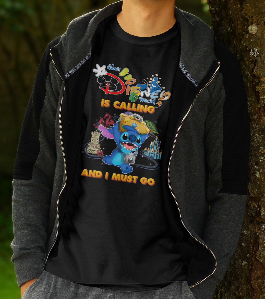 Walt Disney World Is Calling And I Must Go Stitch T-Shirt