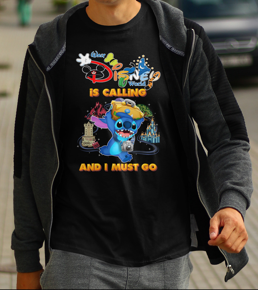 Walt Disney World Is Calling And I Must Go Stitch T-Shirt
